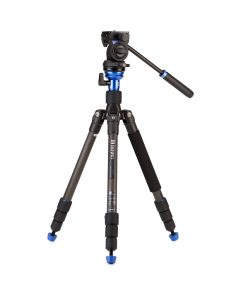 Benro HFTA18CS2H Series 1 Hybrid Photo / Video 4-Section Carbon Fibre Tripod Kit