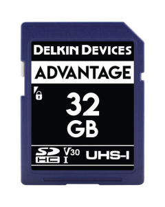 Delkin Devices Advantage 32GB SD UHS-I V30 Memory Card