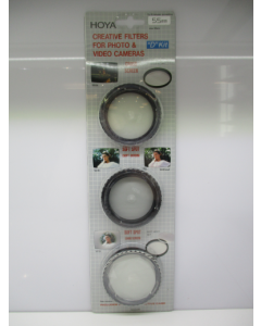 Hoya 46mm Creative Filter Set D Kit - Cross Screen (Star) + 2x Soft Spot Filters