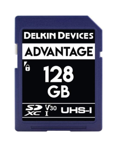 Delkin Devices Advantage 128GB SD UHS-I V30 Memory Card
