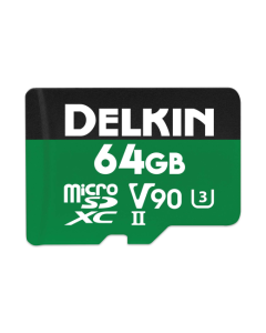 Delkin Devices Power 64GB Micro SD XC UHS-II V90 Memory Card