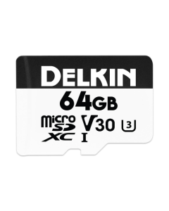 Delkin Devices Advantage 64GB Micro SD XC UHS-I V30 Memory Card