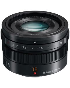 Panasonic 15mm f1.7 Leica DG Summilux ASPH Micro Four Thirds Lens - Black
