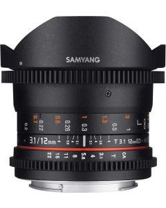 Samyang 12mm T3.1 VDSLR Cine Fisheye Lens – Nikon F Mount