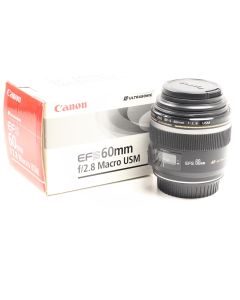USED Canon 60mm f/2.8 Macro USM EF-S Close UP Lens 