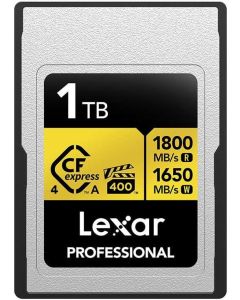 Lexar Professional 1TB CFexpress 4.0 Type A 1800MB/s Gold Series Card