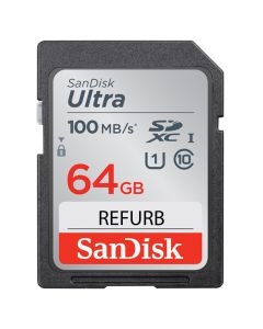 SanDisk Ultra SDXC 64GB 100MB/S Class 10 UHS-I (Refurbished)