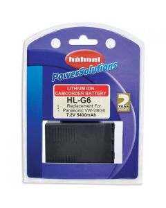 Hahnel HL-G6 Replacement Li-ion Battery for Panasonic VW-VBG6