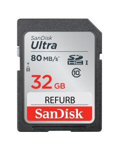 SanDisk Ultra SDHC 32GB 80MB/S Class 10 UHS-I (Refurbished)