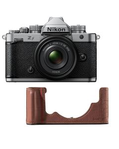 Nikon Zf Digital Mirrorless Camera with 40mm SE Lens with Smallrig Leather Case - Silver