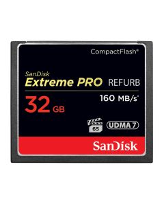 SanDisk Extreme Pro Compact Flash Card 4K Ready 1067x 160MB/s: 32GB (Refurbished)