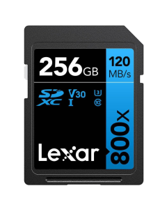Lexar 256GB High-Performance Blue Series 800x PRO UHS-I SDXC Card
