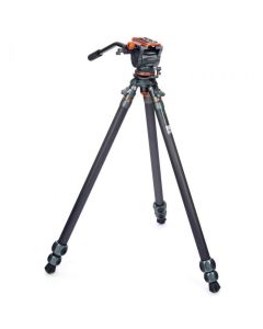 3 Legged Thing Mike Carbon Fibre Tripod with Leveling Base + AirHed Cine-V Head