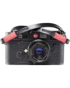Bronkey Tokyo 101 Leather Camera Neck Strap - Black and Red