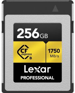 Lexar 256GB Professional (1750MB/Sec) Type B Cfexpress Gold Series Memory Card