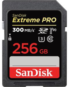 SanDisk Extreme PRO 256GB 300MB/s UHS-II V90 SDXC Memory Card