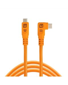 Tether Tools TetherPro Optima 10G 3m USB-C to Right Angle USB-C - Orange