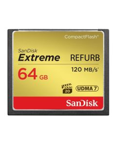 SanDisk CompactFlash CF Extreme 120 MB/s 800x Memory Card: 64GB (Refurbished)
