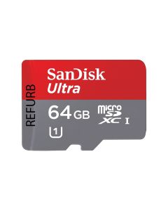SanDisk Ultra microSDHC UHS-I U1 - 64GB  (Refurbished)