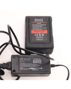 USED Rotolight RL-BATT-95  V Lock Battery With  D Tap Charger For AEOS Range 