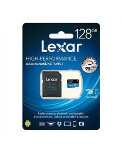 Lexar 128GB MicroSDXC UHS-I Upto 100MB Read, 45MB Write C10 V30 U3