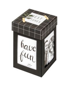 Walther FB280B Photo Gift Box Surprise (Black) 8.5x8.5x13.5 cm