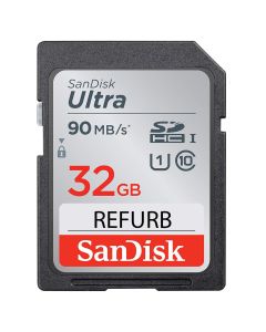 SanDisk Ultra SDHC 32GB 90MB/S Class 10 UHS-I (Refurbished)