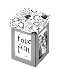 Walther FB280D Photo Gift Box Surprise (Grey) 8.5x8.5x13.5 cm