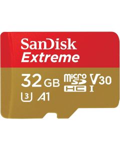 SanDisk Extreme 32GB micro SDHC Class 10, UHS-I, U3, V30 Memory Card