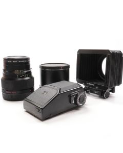USED Bronica ETRS Kit AE-II Prism Finder 150mm f/3.5 Lens 2x Teleconverter E Set