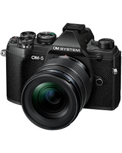 OM SYSTEM OM-5 Mirrorless Digital Camera with 12-45mm f4 PRO Lens - Black