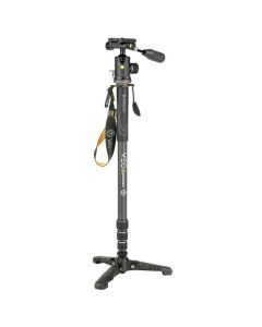 Vanguard VEO 2S CM-264TBP120T Carbon Fibre Monopod with Tri-Feet & VEO 2 BP-120T Ball/Pan Head