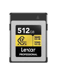 Lexar 512GB Pro GOLD CFexpress 4.0 Type B Memory Card 3600MB/s