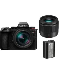 Panasonic Lumix G9 II Camera with 12-60mm f2.8-4 & 25mm f1.7 Lenses & Extra Battery