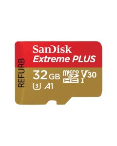 SanDisk Extreme Plus microSDHC 32GB UHS-1 U3 A1 V30 (Refurbished)