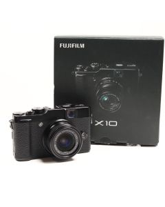 USED Fujifilm X10 Finepix Compact Camera Black 