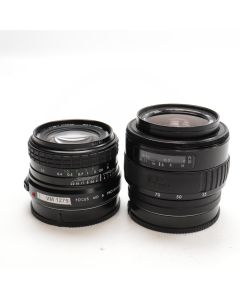 USED Sigma 35-70mm Zoom / 24mm F/2.8 Macro Lens Kit Minolta / Sony AF Mount