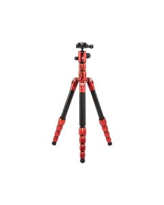 MeFOTO BackPacker S Carbon Fibre Travel Tripod - Red