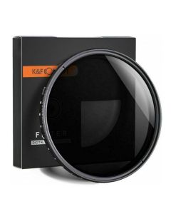 K&F Concept 62mm Variable ND Filter ND2-ND400 Adjustable Fader