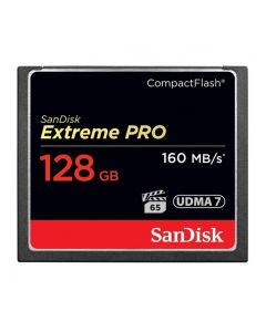 SanDisk Extreme Pro Compact Flash Card 4K Ready 1067x 160MB/s: 128GB (Refurbished)