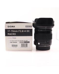 USED Sigma AF 17-70mm f2.8-4 DC Macro OS HSM Zoom Lens Nikon F Mount