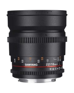 Samyang 16mm T2.2 VDSLR ED AS UMC CS II Cine Lens – Micro Four Thirds Mount