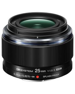 OM SYSTEM 25mm f1.8 II M.Zuiko Digital Lens - Black