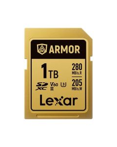 Lexar ARMOR 1TB SDXC Pro Gold Stainless Steel UHS-II V60 IP68 280MB/s Card