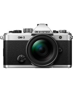 OM SYSTEM OM-3 Mirrorless Digital Camera with 12-45mm f4 PRO Lens - Silver