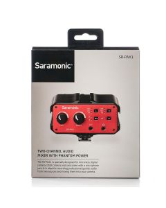 SR-PAX1 2-Channel On-Camera XLR Audio Mixer with +48V Preamps