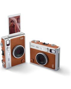 Fujifilm Instax Mini Evo USB-C Hybrid Instant Film Camera - Brown