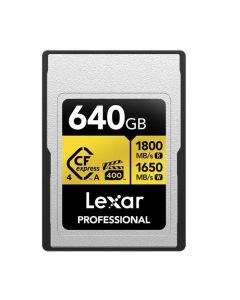 Lexar 640GB Pro GOLD CFexpress 4.0 Type A Memory Card 1800MB/s
