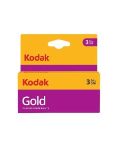 Kodak Gold ISO 200 Colour 24 Exposure 35mm Film - 3 Pack