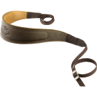 Eddycam 33mm Premium Elk Skin Leather Camera Strap - Green / Natural - 0339